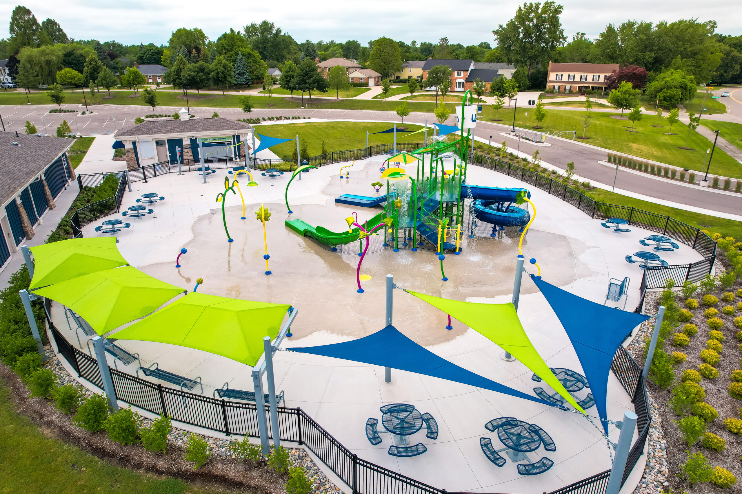 West Bloomfield offers largest Splashpad in Michigan, by Vortex